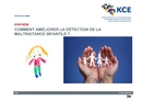 Comment améliorer la détection de la maltraitance infantile ? vignette