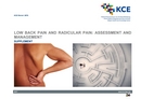 Low back pain and radicular pain vignette